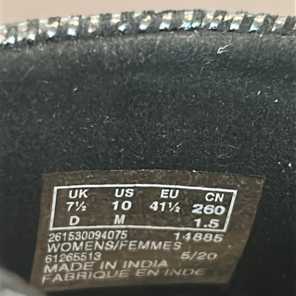 Clarks Camzin Mix Ankle Boots Black Suede Metallic Chelsea Comfort Women's Sz 10 - Picture 9 of 14